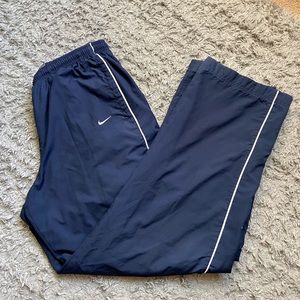 VINTAGE 1990s NIKE CLASSIC SIDE STRIPE ZIP SWEAT PANTS LARGE 32x32